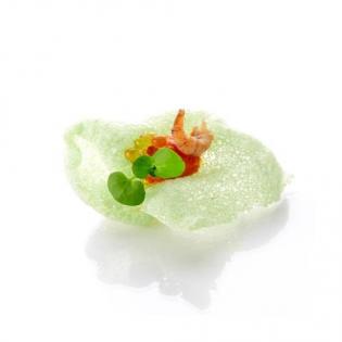 Kroepoek chips à frire goût Wasabi 4 barquettes de 48 pièces